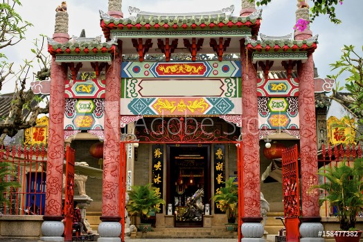 Picture of Chinese temple in Hoi An town Vietnam